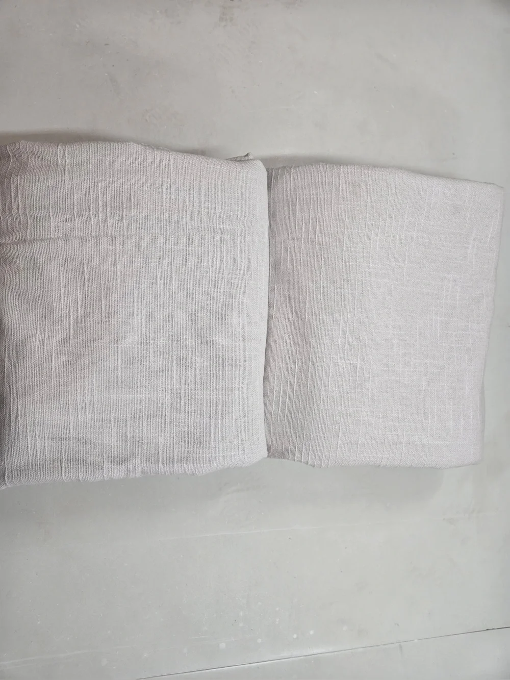 QUINCE Set Of 2 48x84 Cotton Slub Blackout Curtains Cloud 0842